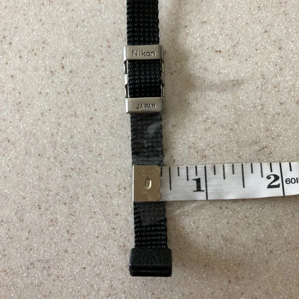 Vintage Nikon Black Nylon Camera Strap 3/8” Wide x 46” Long NOS